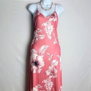 Women New Sexy V Neck  Camisole Sleeveless  Flower Print Dress